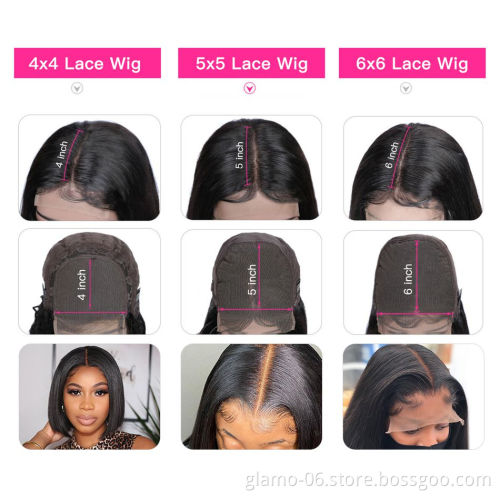 Factory Wholesale Virgin Remy Brazilian Human Hair Jerry Curl Water Wave Bob Lace Front Wig Human Hair Heat Resistant Wigs